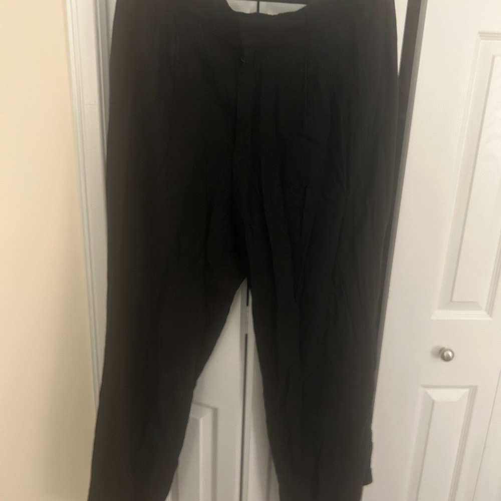 Abercrombie new with tags woman black linen pants XL